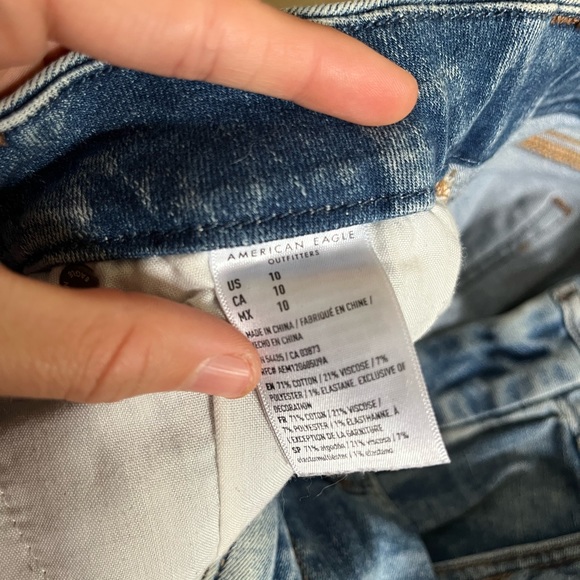 AE Ne(x)t Level High-Waisted Denim Shorts - Picture 8 of 11